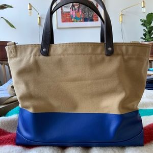 Jack Spade dipped canvas “Coal Bag” tote